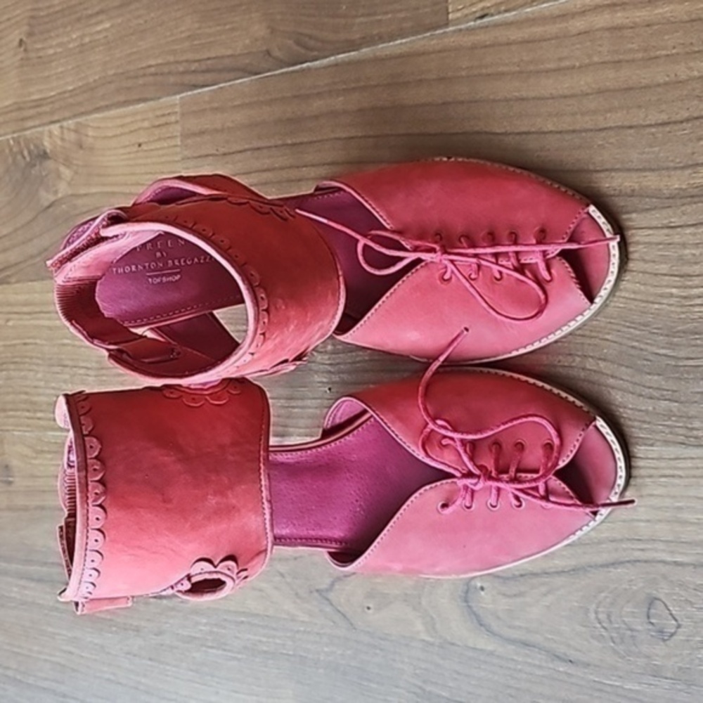 Preen by Thornton Bregazzi surfer stilettos red/Pink size 8.5